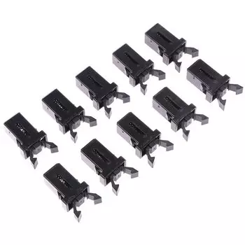 Пластиковый самоблокирующийся переключатель для мусорного ведра, запасная защелка, совместимая с сенсорной крышкой, черный и белый цвета, зажим для ремонта, 10 шт.