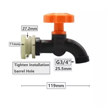 Пластиковый соединитель для садового водопровода XGYN