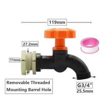 Пластиковый соединитель для садовой воды ZWDZJL