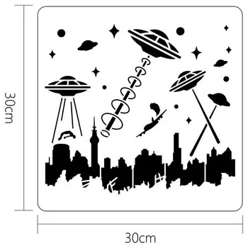 Пластиковый трафарет дерева жизни Beebeecraft