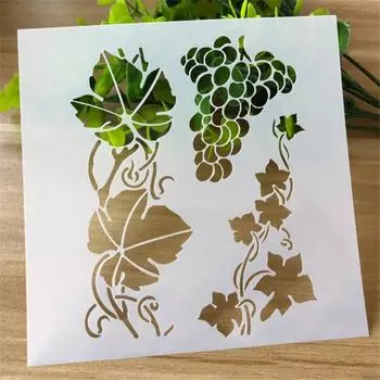 Пластиковый трафарет для рисования цветок 1 шт