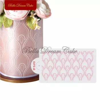 Пластиковый трафарет для торта AK ART KITCHENWARE