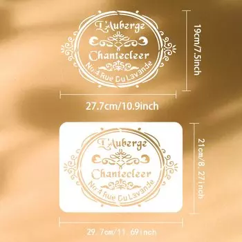 Пластиковый трафарет птица райская Beebeecraft 8,3x11,7 дюйма