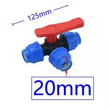 Пластиковый тройник для садового шланга WZCWJNLGM
