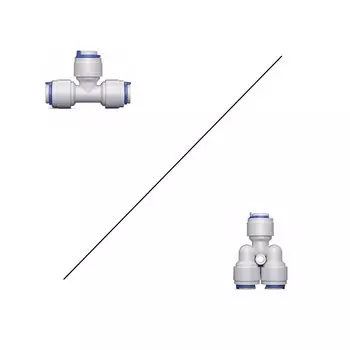 Пластиковый тройник для шланга обратного осмоса CNWIKIYA 1/4"-1/4"