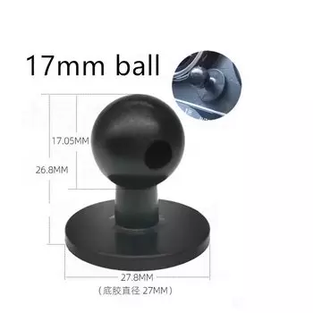 Пластиковый универсальный автомобильный держатель, базовый диск, 17 мм, наклейка с шаровой головкой, базовый аксессуар, используемый для автомобильного держателя телефона, аксессуар