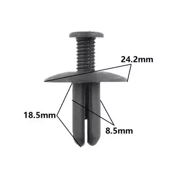 Пластиковый Винт толкатель 8,5 мм фиксирующий Зажим Универсальный Автомобильный крепеж