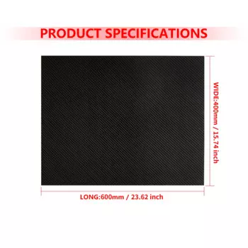 Панель из углеродного волокна 400х600 мм