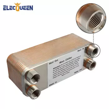 Пластинчатый теплообменник из нержавеющей стали 304, охладитель сусла с внутренней резьбой 30, 20 мм