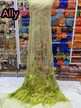 Платье-Ципао с вышивкой из бусин и блесток