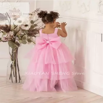 Платье для девочки Тюлевое без рукавов с бантом