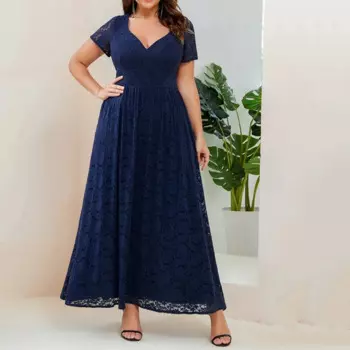 Платье для матери невесты с V-образным вырезом, Классическая Кружевная аппликация, а-силуэт, длиной до щиколотки, свадебное платье для мам, новинка, женское платье с коротким рукавом
