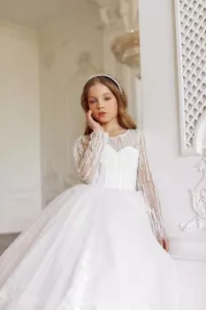 Платье для причастия маленькой девочки YZYmanualroom