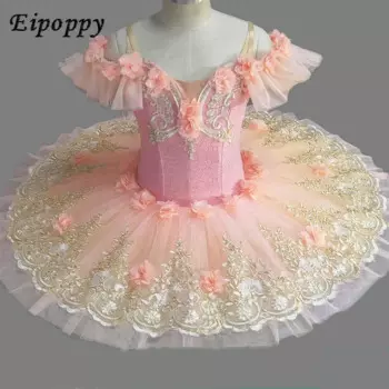 Платье-пачка женское с лебедем и озером