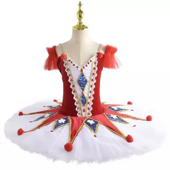 Платье-пачка женское с лебедем и озером