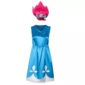 Платье принцессы Бобби с красными волосами, парик, Heroine, Анна Кендрик, косплей, Хэллоуин, карнавальные костюмы для взрослых женщин