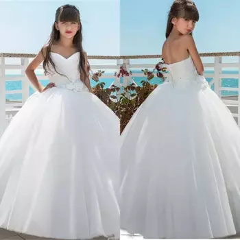 Платье принцессы с цветочным принтом для девочек, платье с вырезом лодочкой и бисером, кружевное Пышное Платье с коротким рукавом, длинное платье в пол