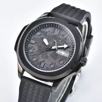 Платье PVD чехол NH36, механические мужские часы с автоматическим сапфировым стеклом из нержавеющей стали, Роскошные Водонепроницаемые наручные часы, мужские часы