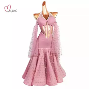 Платье Waltz 2024, современное высококачественное бальное платье, одежда для сцены для девочек, танцевальная одежда, Женский танцевальный костюм, вечернее платье 1550