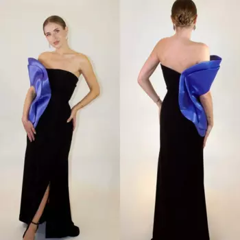 Платье вечернее длинное без бретелек