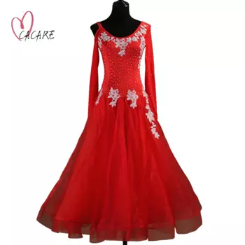 Платье женское длинное для бальных танцев, официальная одежда, стандартный костюм для вальса, современное Танго, на заказ, D0427