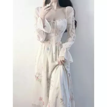 Платье женское летнее с цветочным принтом