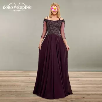 Платье женское шифоновое с рукавами-фонариками