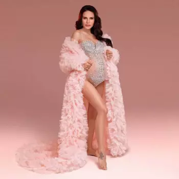 Платье женское Тюлевое в несколько рядов, длинные жакеты для фотосессии