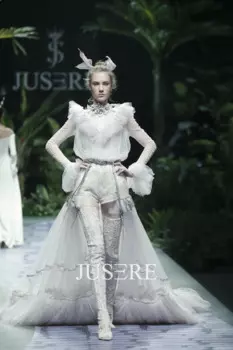 Платья для вечевечерние, из тюля, с высокими сапожками, выпускное платье с оборками