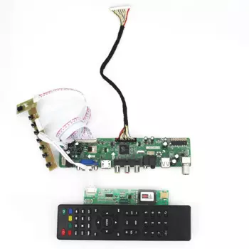 Плата драйвера контроллера ЖК светодиодный T.VST59.03 для LP154WX4-TLCB (TV + HDMI + VGA + CVBS + USB) LVDS повторное использование ноутбука 1280x800