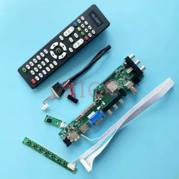 Плата контроллера драйвера подходит для B140XW01 B140XW04 40-контактный LVDS 14 "USB + DHMI + VGA + 2AV DVB цифровой сигнал экран ноутбука 1366*768 Комплект «сделай сам»