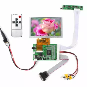 Плата реверсивного драйвера VGA 2AV + 5 дюймов 800 480 TFT ЖК-экран