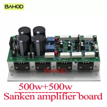 Плата усилителя BAHOD Sanken 2SC3858/2SA1494 hifi 500 Вт + 500 Вт 2,0 двухканальная Высококачественная задняя Плата усилителя высокой мощности