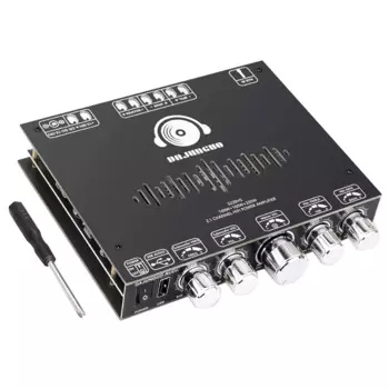 Плата усилителя мощности DAJUNGUO S220HS Bluetooth, 2,1 каналов TDA7498E 160Wx2 + 220 Вт, 12-38 в, проекционный модуль усилителя мощности