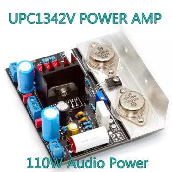 Плата усилителя мощности UPC1342V, печатная плата Hi-Fi домашнего усилителя мощности, схема, комплект для творчества, дискретный компонент, комплект усилителя мощности