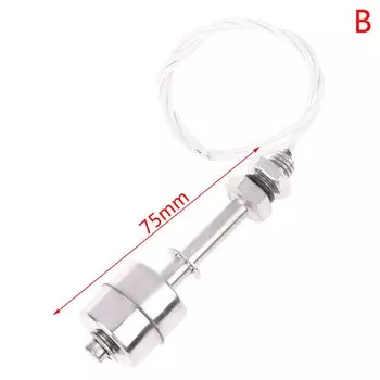 Плавающий выключатель из нержавеющей стали, зеркальный двухшаровой плавающий выключатель, датчики потока резервуара для бассейна 45/75/250/300/350 мм