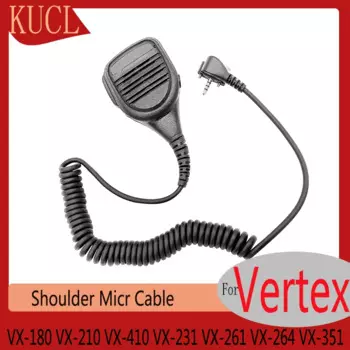 Плечевой микрофон для рации Vertex, VX180, VX210, VX410, VX231, VX261, VX264, VX351, VX354, VX459, EVX531, EVX534, EVX539