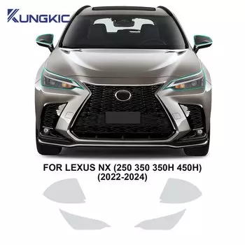 Пленка для фар TPU для Lexus NX 250 350 350H 450H 2022 2023 2024 Прозрачная предварительно вырезаемая защитная пленка PPF от царапин