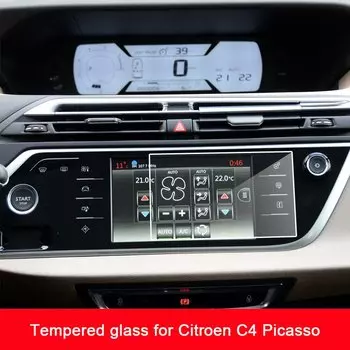 Пленка из закаленного стекла для Citroen C4 Picasso, автомобильная GPS-навигация HD Clear Media, защитная пленка для сенсорного экрана 2014-2017 год