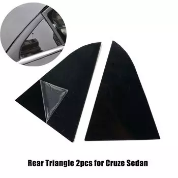 Пленочный Пастер задний треугольник окна, зеркальная отражающая Лицевая панель, украшение для седана Chevrolet cruze, хэтчбека