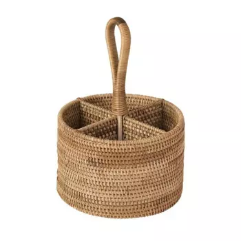 Плетеная корзина для хранения из ротанга