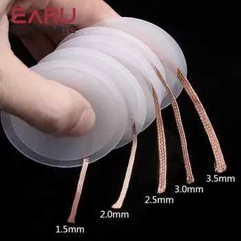 Плетеная оплетка для удаления припоя EARUELETRIC 1.5-3.5 мм