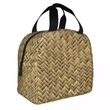 Плетеная Сумка для обеда в баскетбольном стиле, портативная утолщенная Термосумка из алюминиевой фольги для мужчин и женщин