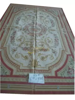 Плетеная ткань, френч савонри Aubusson ручной работы, френч-сад, брикет с ковриками