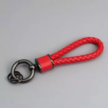 Плетеный веревочный брелок из искусственной кожи, тканый браслет, брелок для ключей, ремешок для мужчин и женщин, брелки для ключей «сделай сам», сумка, автомобильный брелок, ювелирные аксессуары