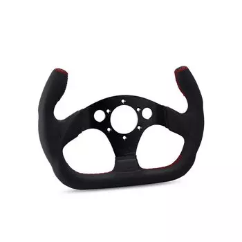 Плоские кожаные диски GT на рулевом колесе 325 мм для гоночного автомобиля/игровых дисков черного цвета с кнопкой звукового сигнала 5120
