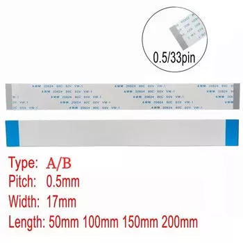 Гибкий кабель FFC FPC AWM 20624 80C 60 в, плоский гибкий кабель 60 мм 100 мм 150 мм 200 мм 250 мм 300 мм 400 мм