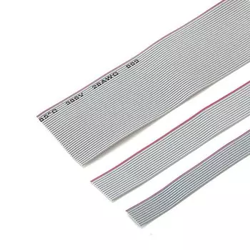 Плоский медный кабель Радуга LQIH серого цвета 1,27 мм шаг