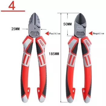 Плоскогубцы KISDE 6"/7"/8", хром-ванадиевая сталь