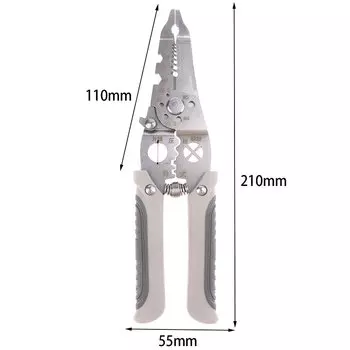 Плоскогубцы PlumHOME серебристого цвета